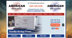 Desktop Screenshot of americanpowerrental.com