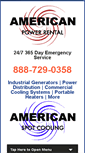 Mobile Screenshot of americanpowerrental.com